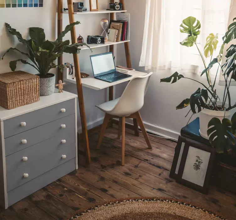 Ensfarvet grå folie til møbler - TenStickers