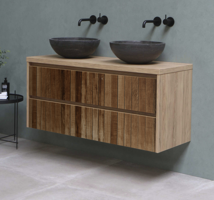 Træplanke folie til møbler - TenStickers