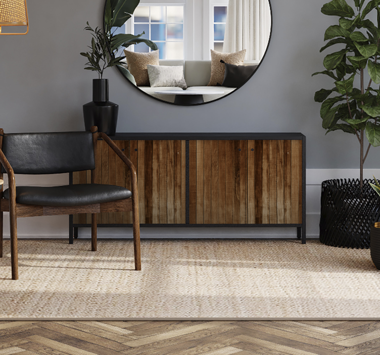 Træplanke folie til møbler - TenStickers