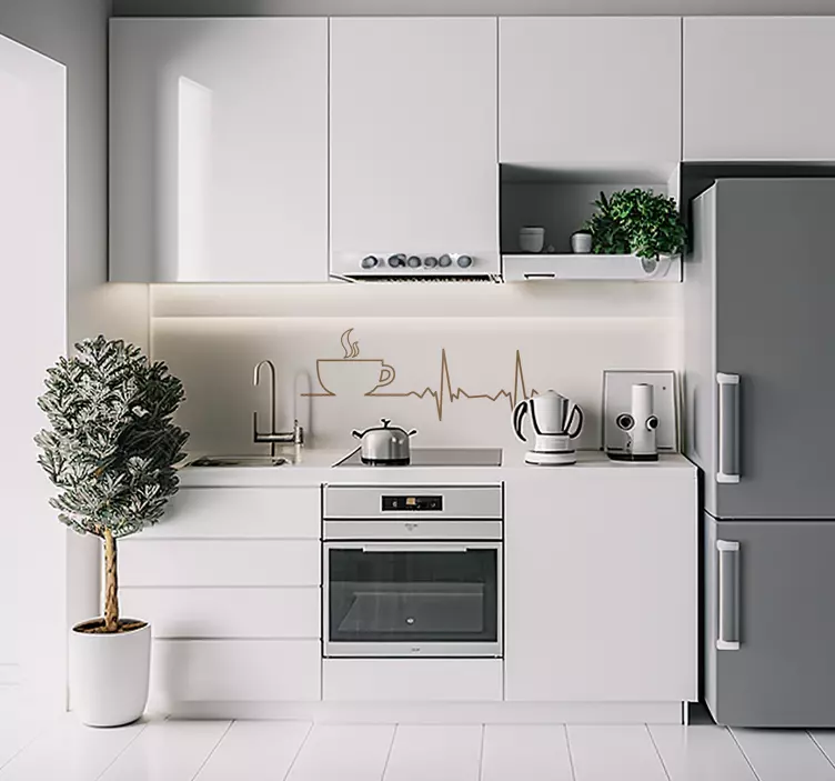 Dekorativt klistermærke kaffe - slag - TenStickers