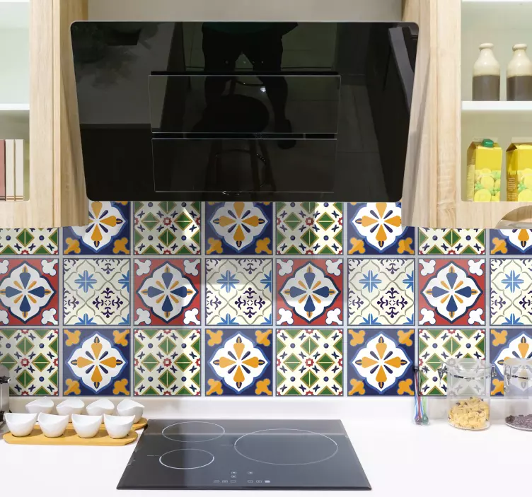 Typisk portugisisk flise klistermærke - TenStickers