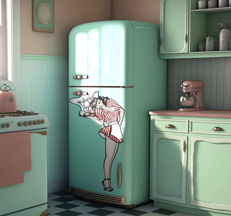 Klistermærke med retro 50'erne - TenStickers