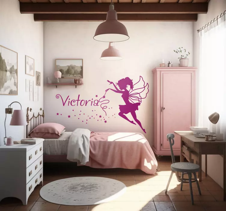 Wallstickers fe personligt navn - TenStickers