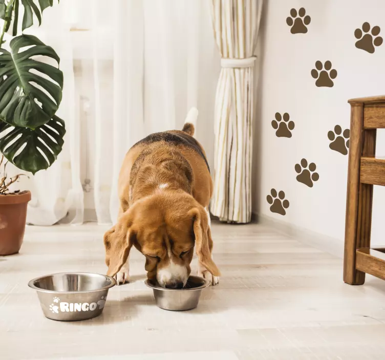 Klistermærke, der kan tilpasses hund - TenStickers