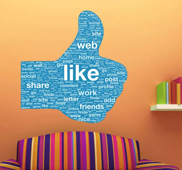 Tommel op medieoverføringsbillede - TenStickers