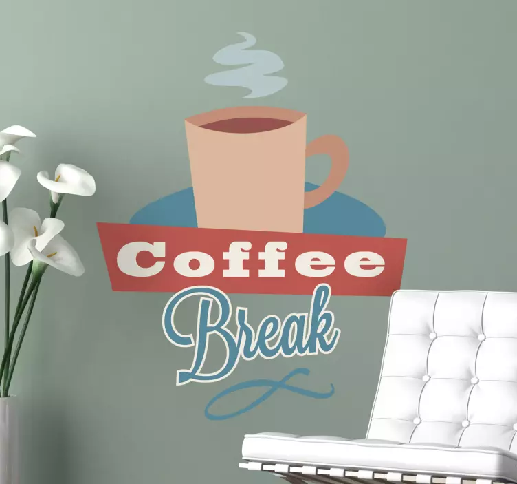 wallstickers coffee break - TenStickers