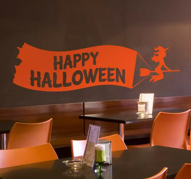 Butiksvinduer klistermærke halloween fejring - TenStickers