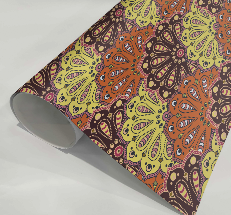 abstrakt mandalaabstrakt mandala køkken wallsticker - TenStickers