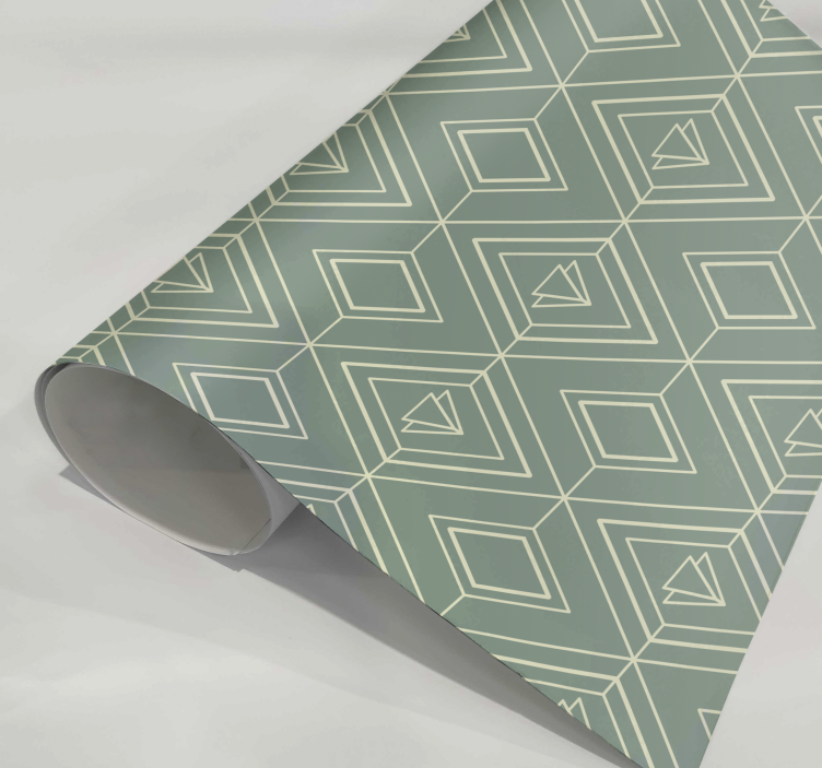 Kunst deco geometrisk mønster køkken wallsticker - TenStickers