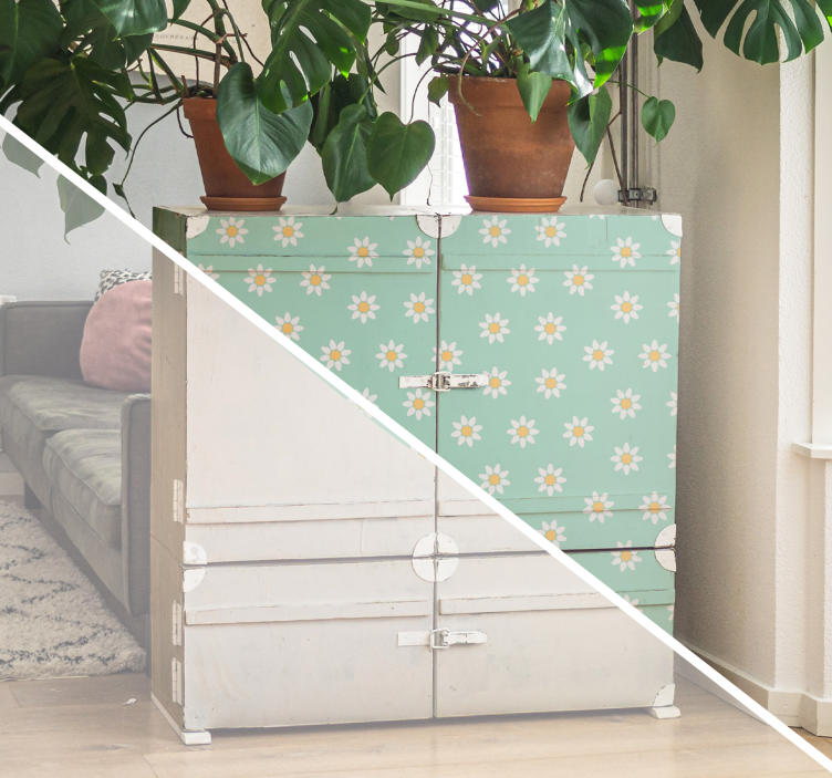 Daisy blomster stue væg indretning - TenStickers