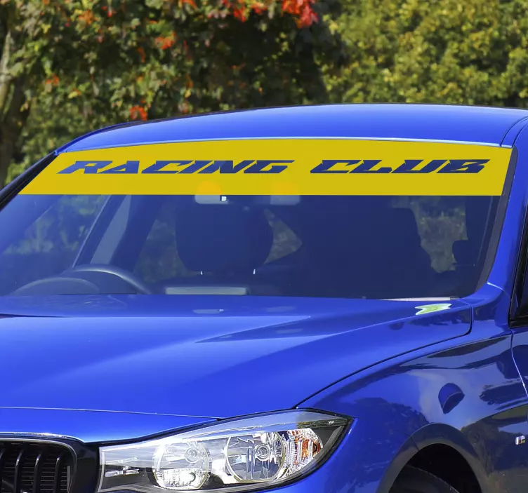 Klistermærke til bil tilpasset solskærm med navn - TenStickers