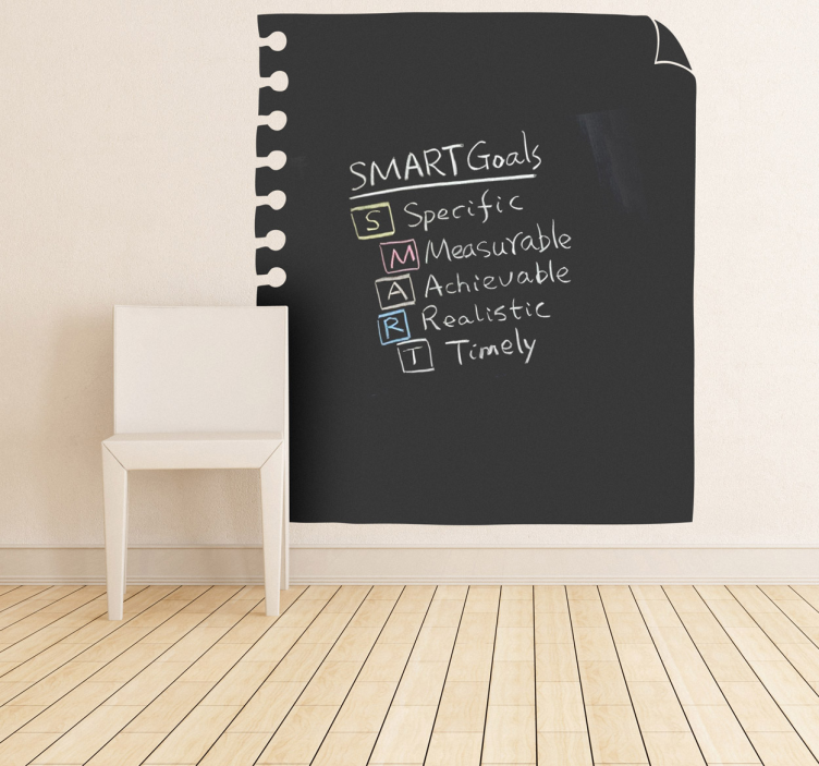 Kridttavle notesbog wallsticker - TenStickers