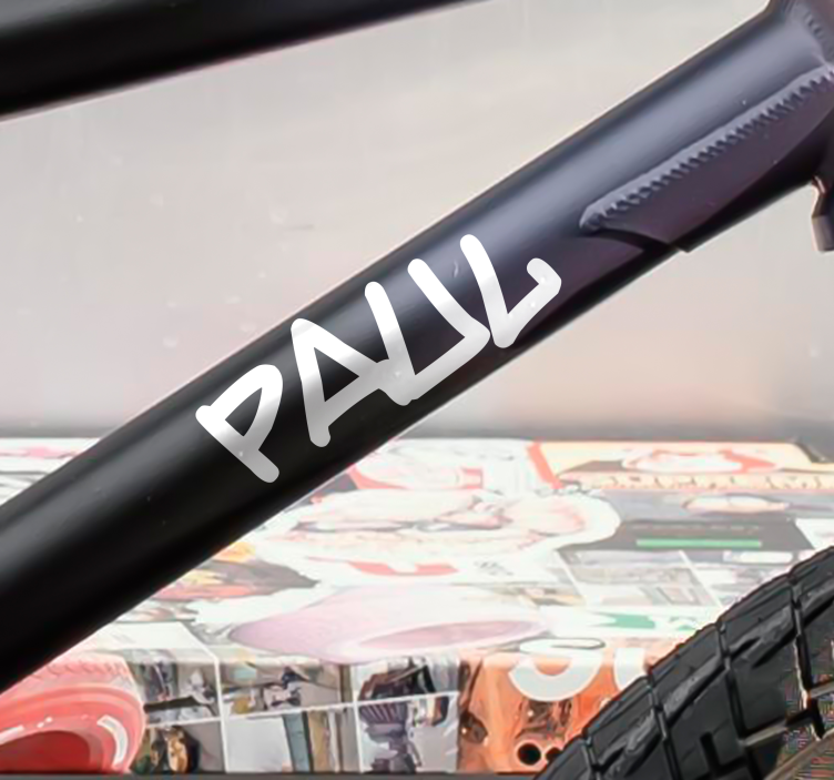 Bmx stil klistermærke til cykel - TenStickers