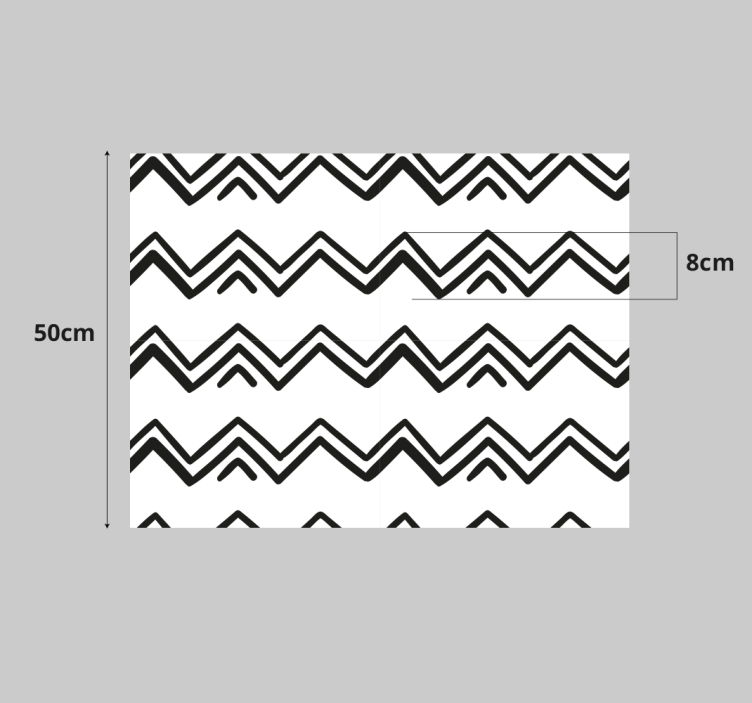Chevron-motiv accent folie til møbler - TenStickers