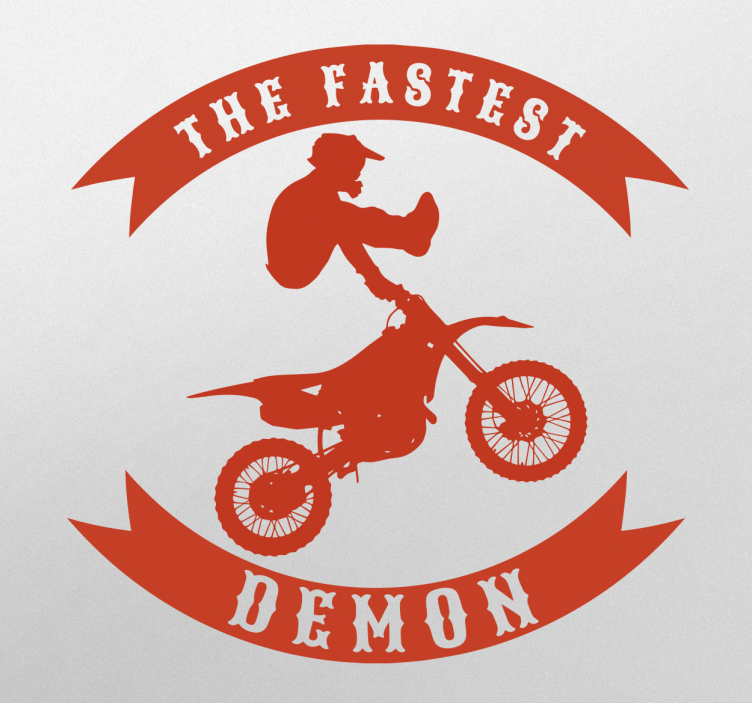 Motorcykel klistermærker fastest demon salto - TenStickers
