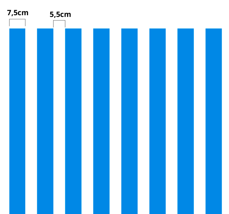 Lodrette linjer, møbelklistermærke - TenStickers