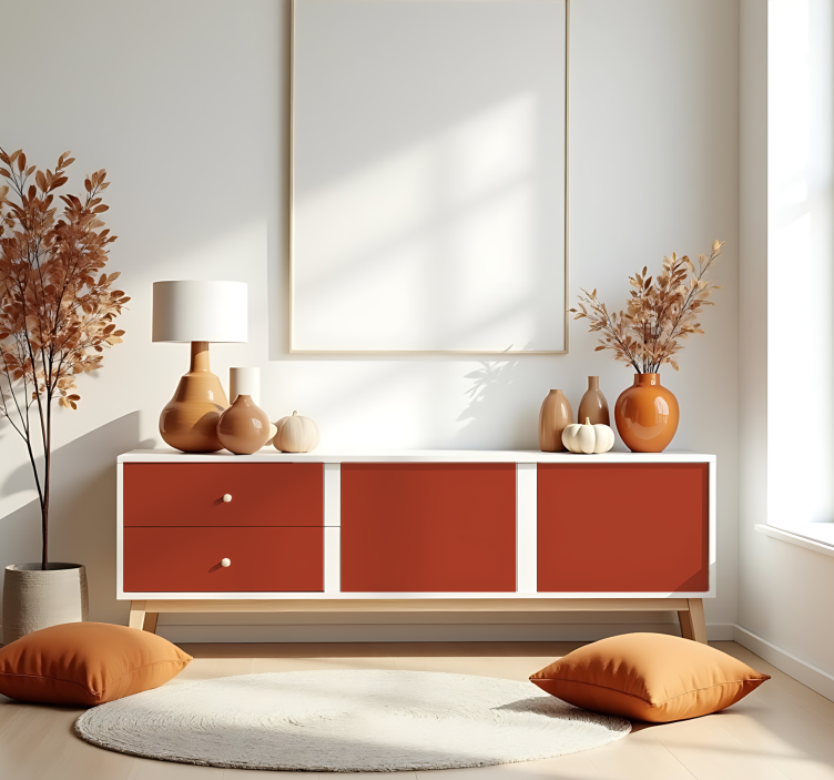 Mat græskar monofarvet arkklistermærke - TenStickers