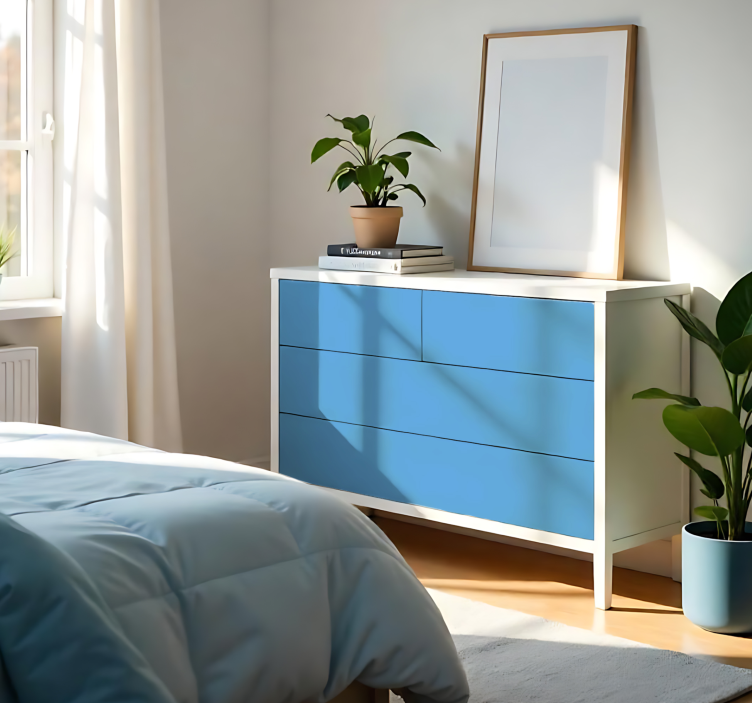 Mat lyseblå monofarvet arkklistermærke - TenStickers