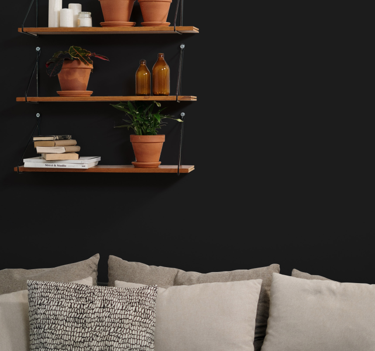 Sort almindeligt ark vinyl - TenStickers