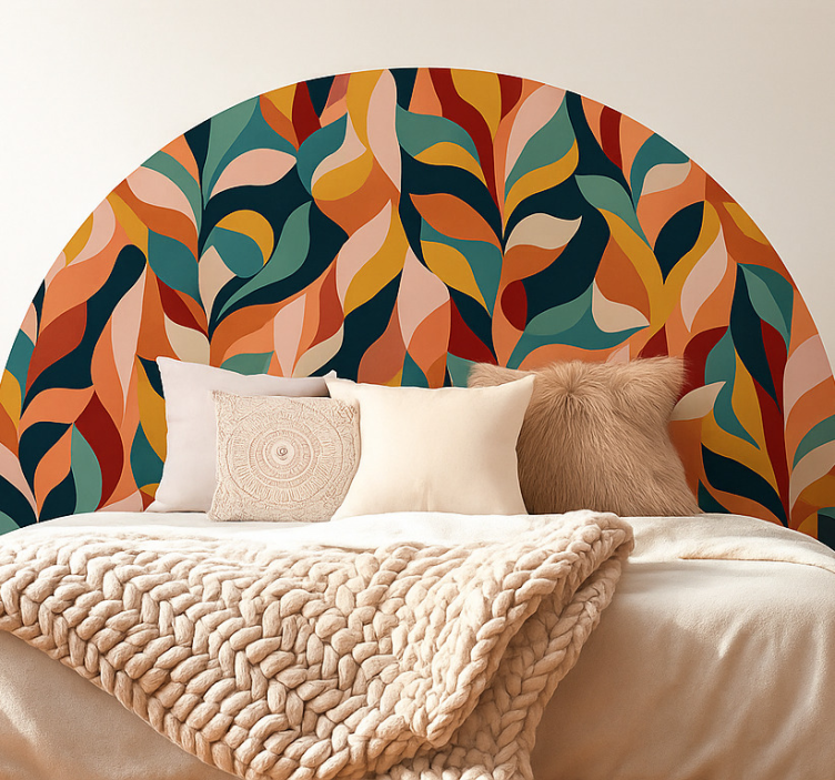 Abstrakte junglevibes wallsticker dyr - TenStickers