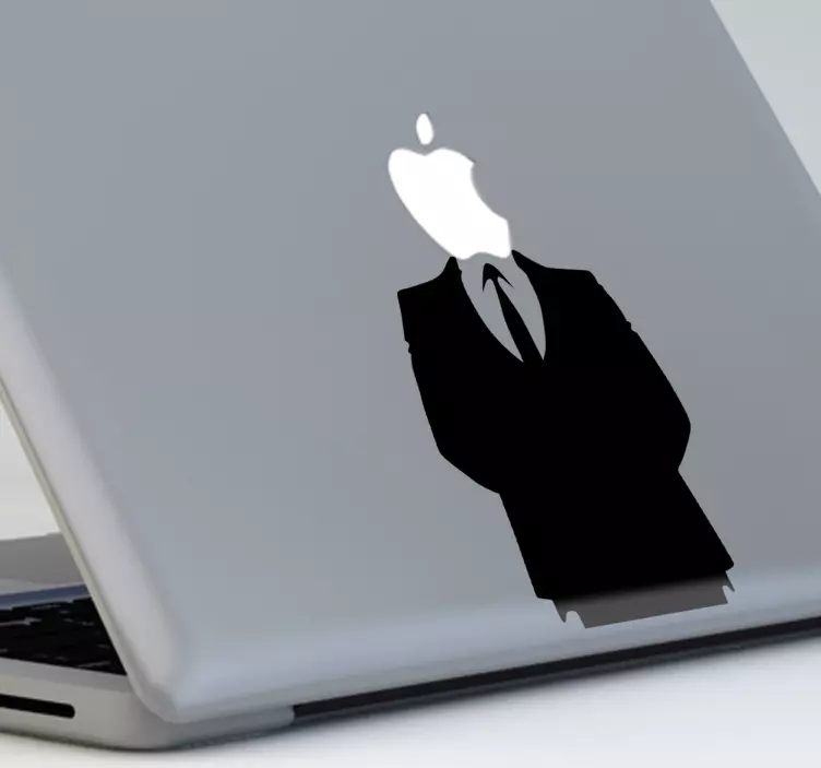 æble mand macbook klistermærke - TenStickers