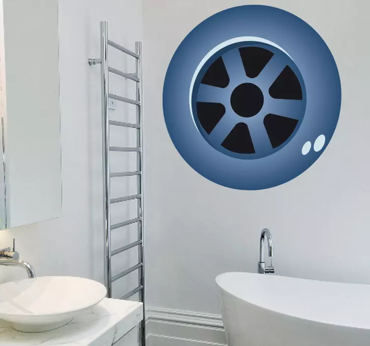 Afløb væg klistermærke - TenStickers