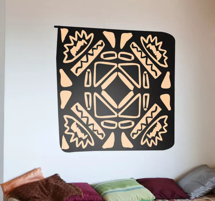 Afrikansk mosaik vægklistermærke - TenStickers