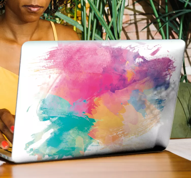 Akvarel notebooks klistermærke til bærbare computere - TenStickers
