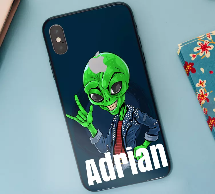 Fremmed raketdesign iphone-klistermærke - TenStickers