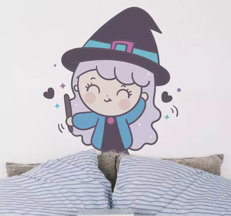 Anime heks illustration klistermærke - TenStickers