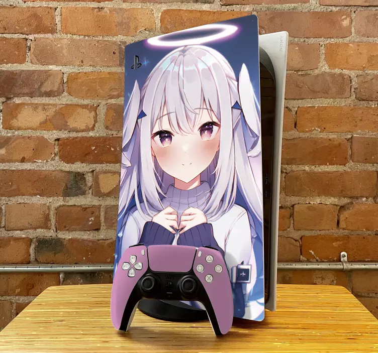 Anime pige ps5 controller ps5 cover - TenStickers