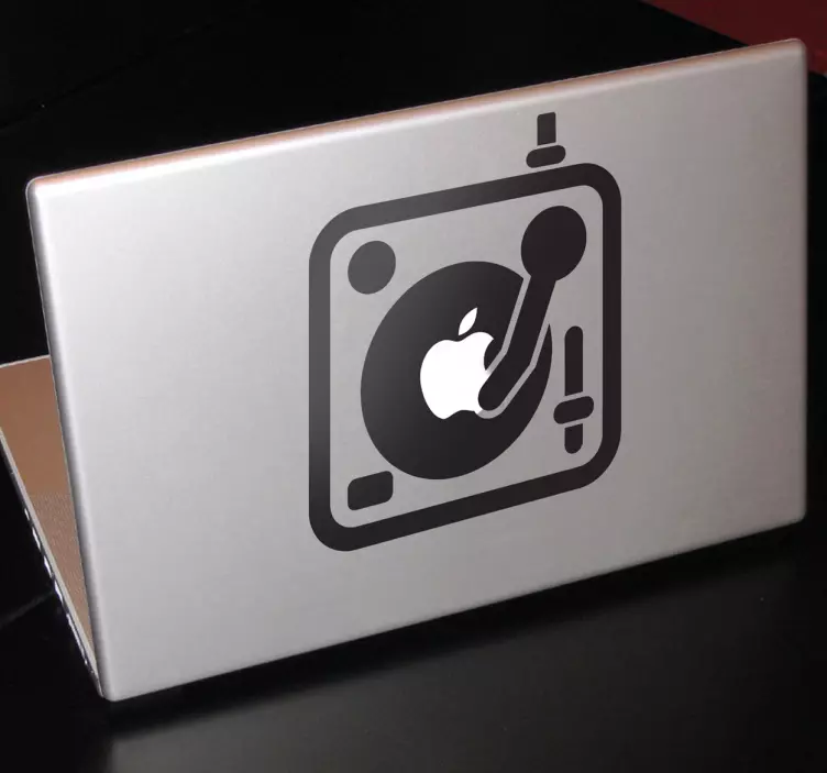 Apple dj mixer macbook klistermærke - TenStickers