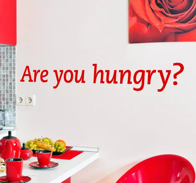 Are you hungry sticker - TenStickers