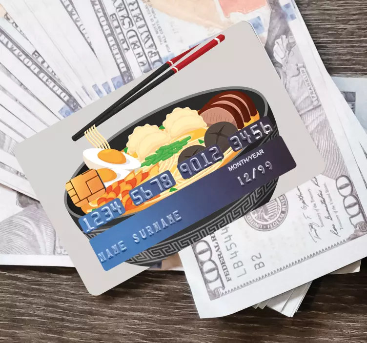 Klistermærke med asiatisk suppe - TenStickers