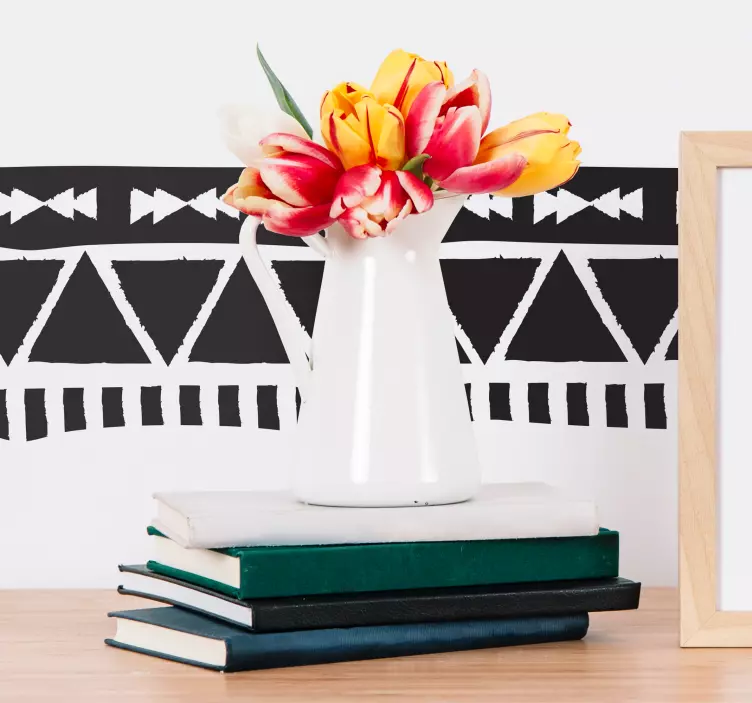 Azteker grænsemønster stue væg indretning - TenStickers