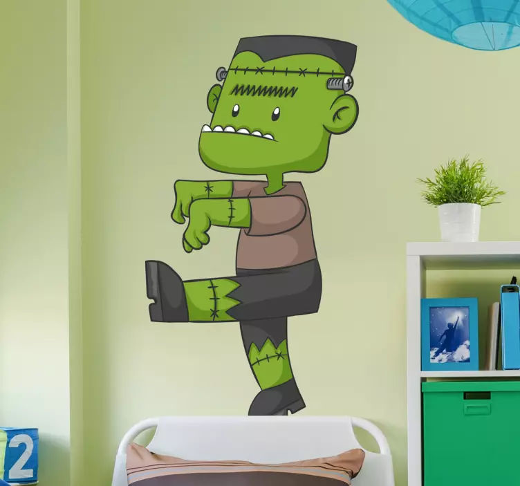 Baby frankenstein monster vægklistermærke - TenStickers