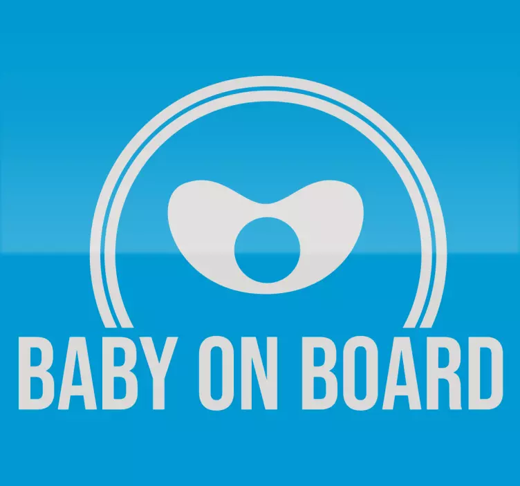 Baby om bord vinyl klistermærke - TenStickers