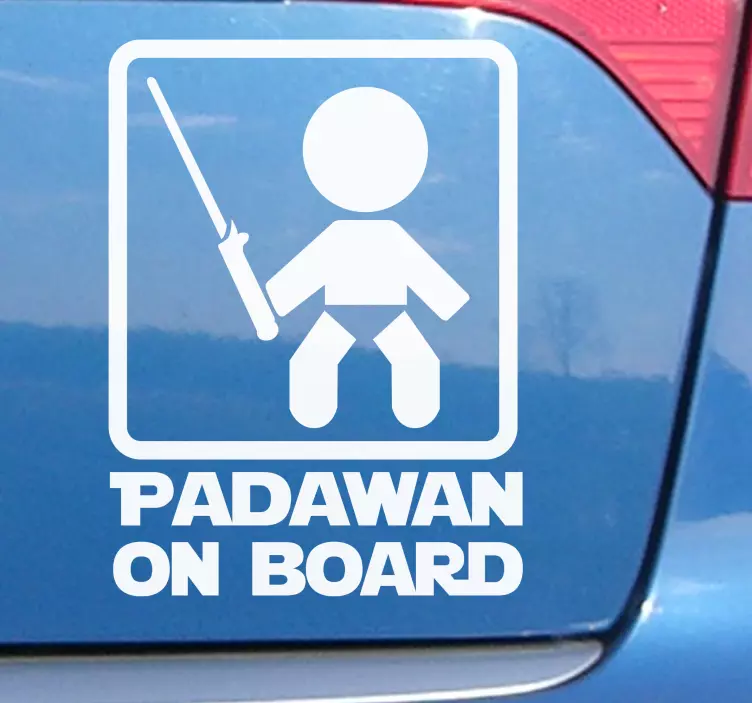 Baby ombord star wars bil klistermærke - TenStickers
