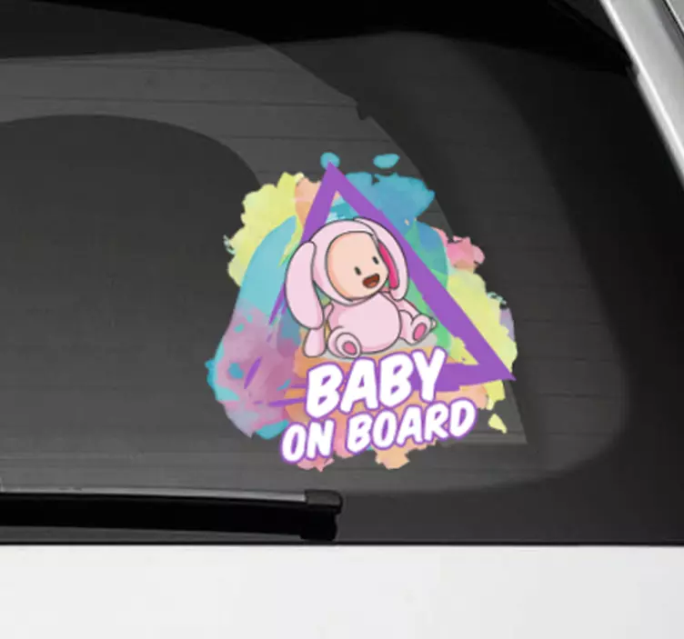 Baby on board bil sticker - TenStickers