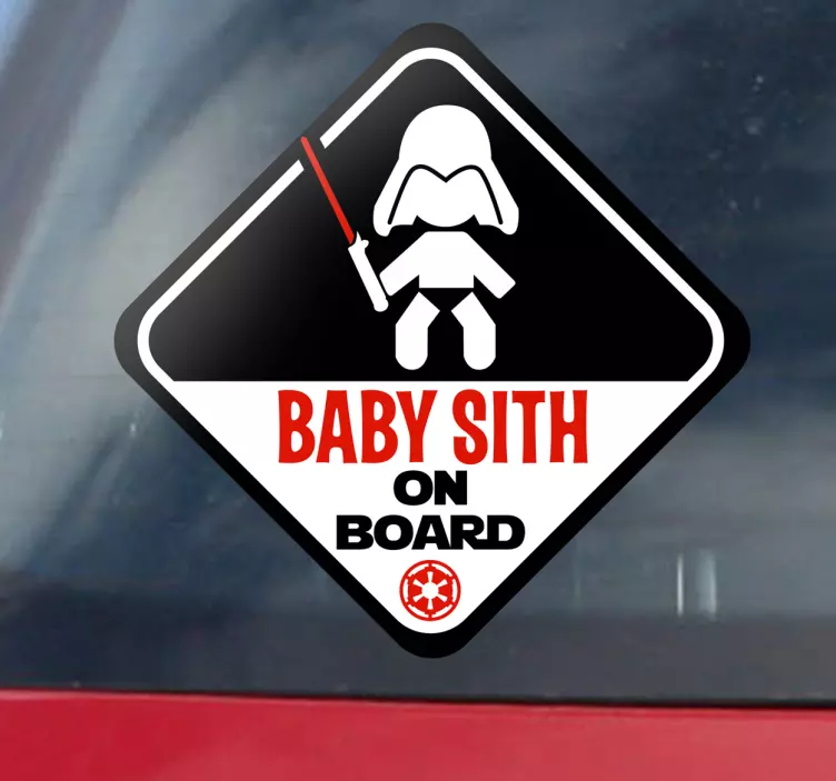 Baby Sith on board klistermærke - TenStickers