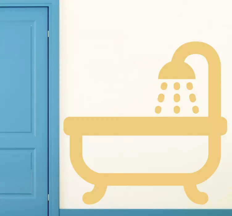 Badeværelse ikon klistermærke - TenStickers