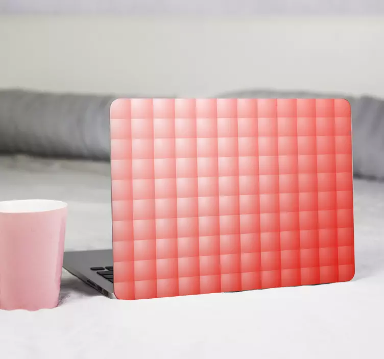 Bærbart levende koral mønster bærbar klistermærke - TenStickers