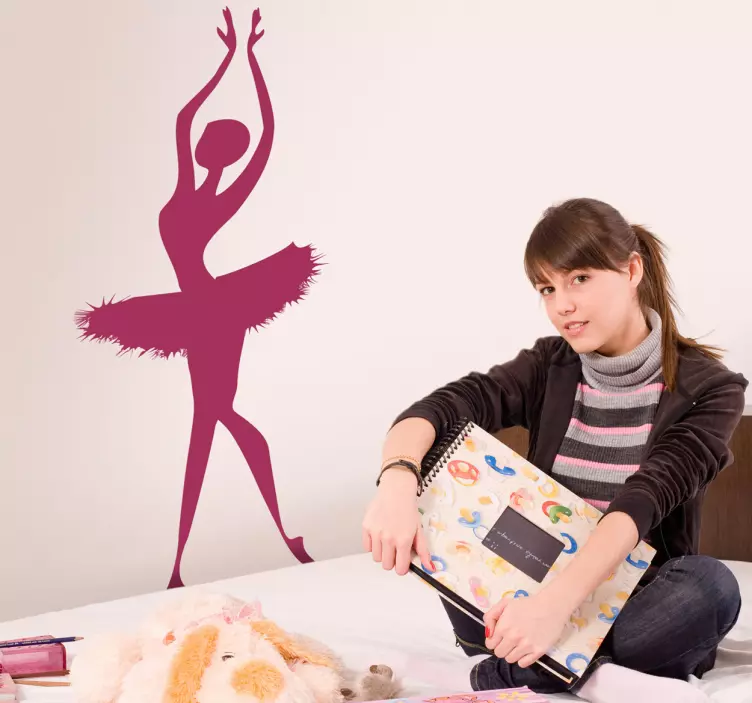 Ballerina klistermærke - TenStickers