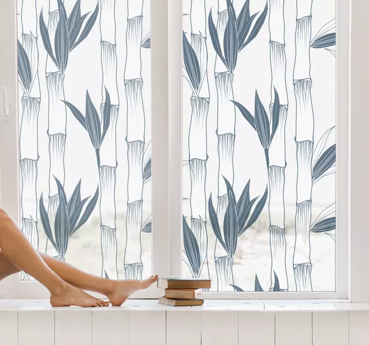 Mærkat med bambusplanter - TenStickers