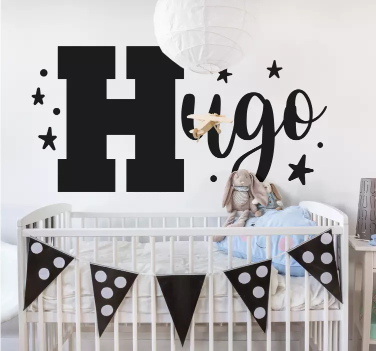 Barn navn klistermærker med navn - TenStickers