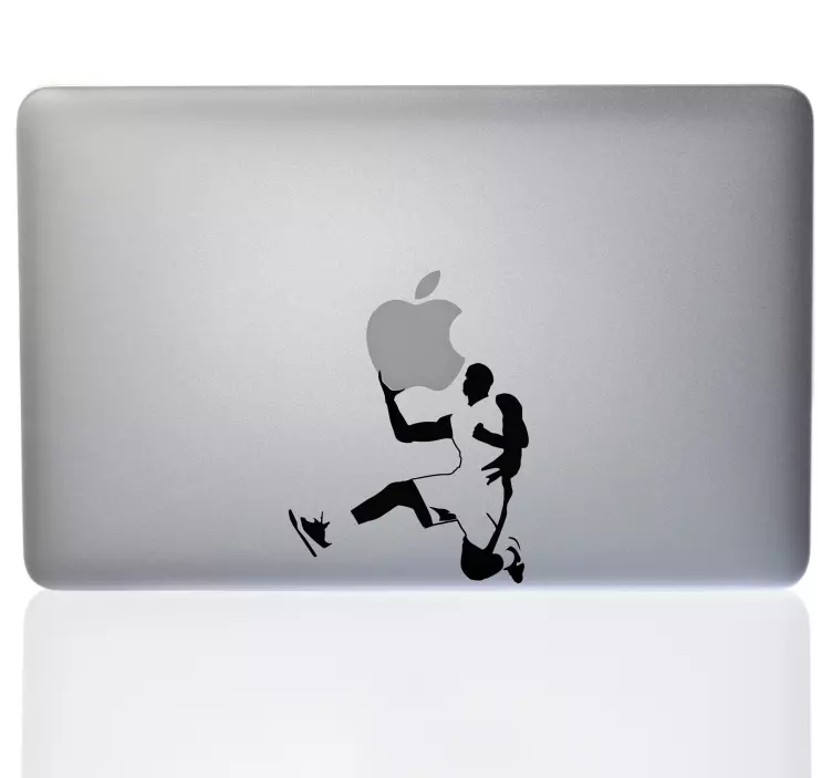 Basketball player laptop sticker - TenStickers