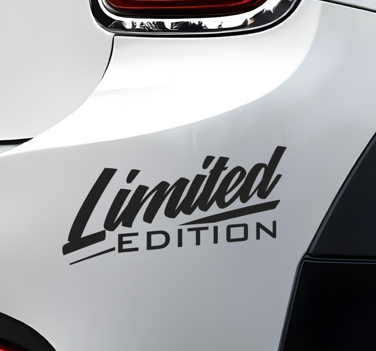 Begrænset oplag klistermærke til bil - TenStickers