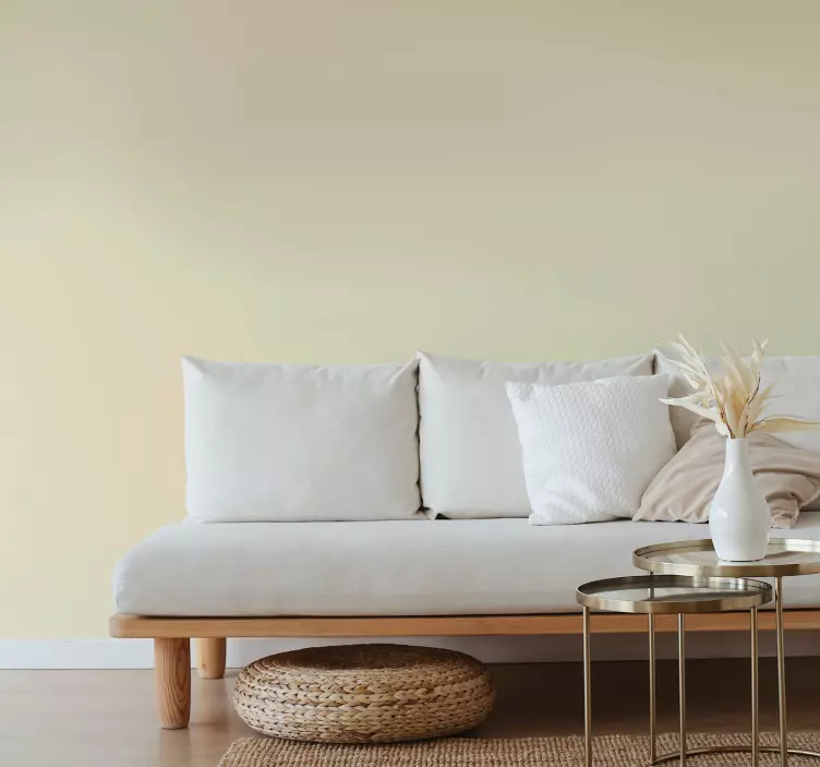 Beige almindeligt vinyl vægoverføringsbillede - TenStickers