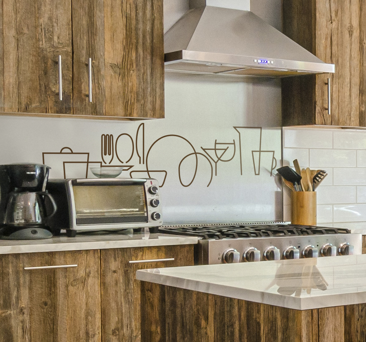 Bestik væg klistermærke - TenStickers