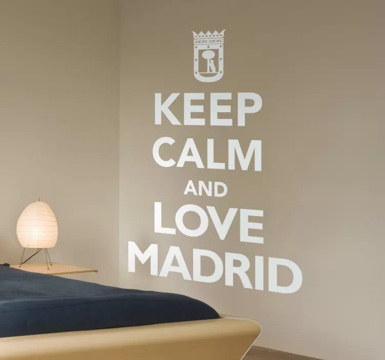 Bevar roen og elsk madrid wallsticker dyr - TenStickers